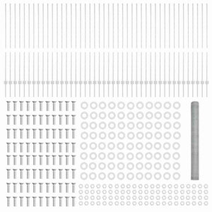 Recinzione con pali. Argento 1.4 x 100 m Acciaio 3337077