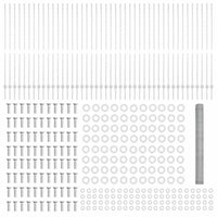 Recinzione con pali. Argento 1.6 x 100 m Acciaio 3337083