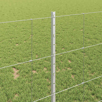 Recinzione con pali. Argento 1 x 25 m Acciaio 3337119