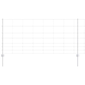 Recinzione con pali. Argento 1 x 25 m Acciaio 3337119