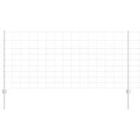 Recinzione con pali. Argento 1 x 25 m Acciaio 3337120