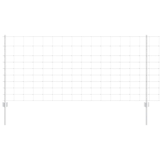 Recinzione con pali. Argento 1 x 25 m Acciaio 3337120