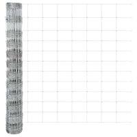 Recinzione con pali. Argento 1.2 x 25 m Acciaio 3337124