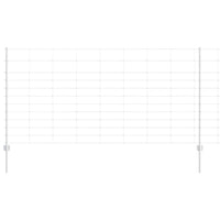 Recinzione con pali. Argento 1.2 x 25 m Acciaio 3337125