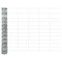 Recinzione con pali. Argento 1.2 x 25 m Acciaio 3337125