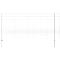 Recinzione con pali. Argento 1.2 x 25 m Acciaio 3337127