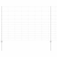 Recinzione con pali. Argento 1.5 x 25 m Acciaio 3337133