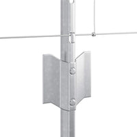 Recinzione con pali. Argento 0.8 x 50 m Acciaio 3337144