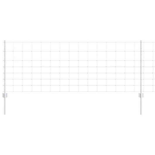 Recinzione con pali. Argento 0.8 x 50 m Acciaio 3337144