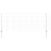 Recinzione con pali. Argento 0.8 x 50 m Acciaio 3337145