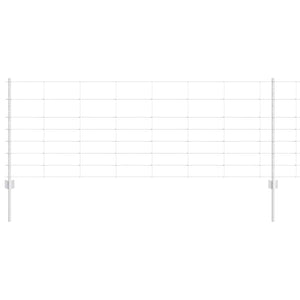 Recinzione con pali. Argento 0.8 x 50 m Acciaio 3337145