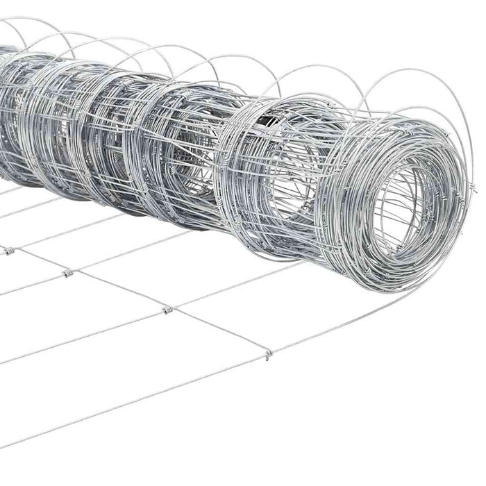 Recinzione con pali. Argento 1 x 50 m Acciaio 3337147
