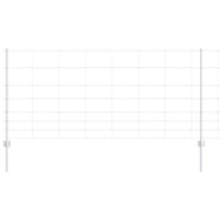 Recinzione con pali. Argento 1 x 50 m Acciaio 3337147