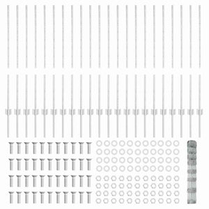 Recinzione con pali. Argento 1 x 50 m Acciaio 3337147