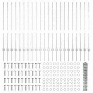 Recinzione con pali. Argento 1 x 50 m Acciaio 3337149