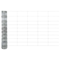 Recinzione con pali. Argento 1 x 50 m Acciaio 3337149