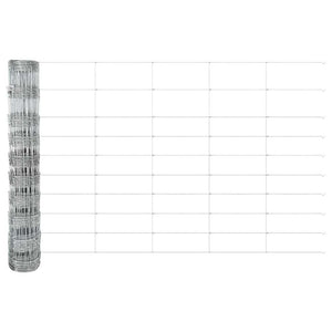 Recinzione con pali. Argento 1 x 50 m Acciaio 3337149