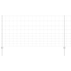 Recinzione con pali. Argento 1.2 x 50 m Acciaio 3337150