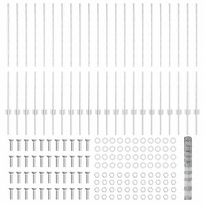 Recinzione con pali. Argento 1.2 x 50 m Acciaio 3337150