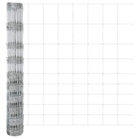 Recinzione con pali. Argento 1.2 x 50 m Acciaio 3337150