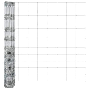 Recinzione con pali. Argento 1.2 x 50 m Acciaio 3337150