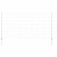 Recinzione con pali. Argento 1.2 x 50 m Acciaio 3337151