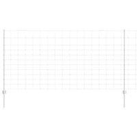 Recinzione con pali. Argento 1.2 x 50 m Acciaio 3337152