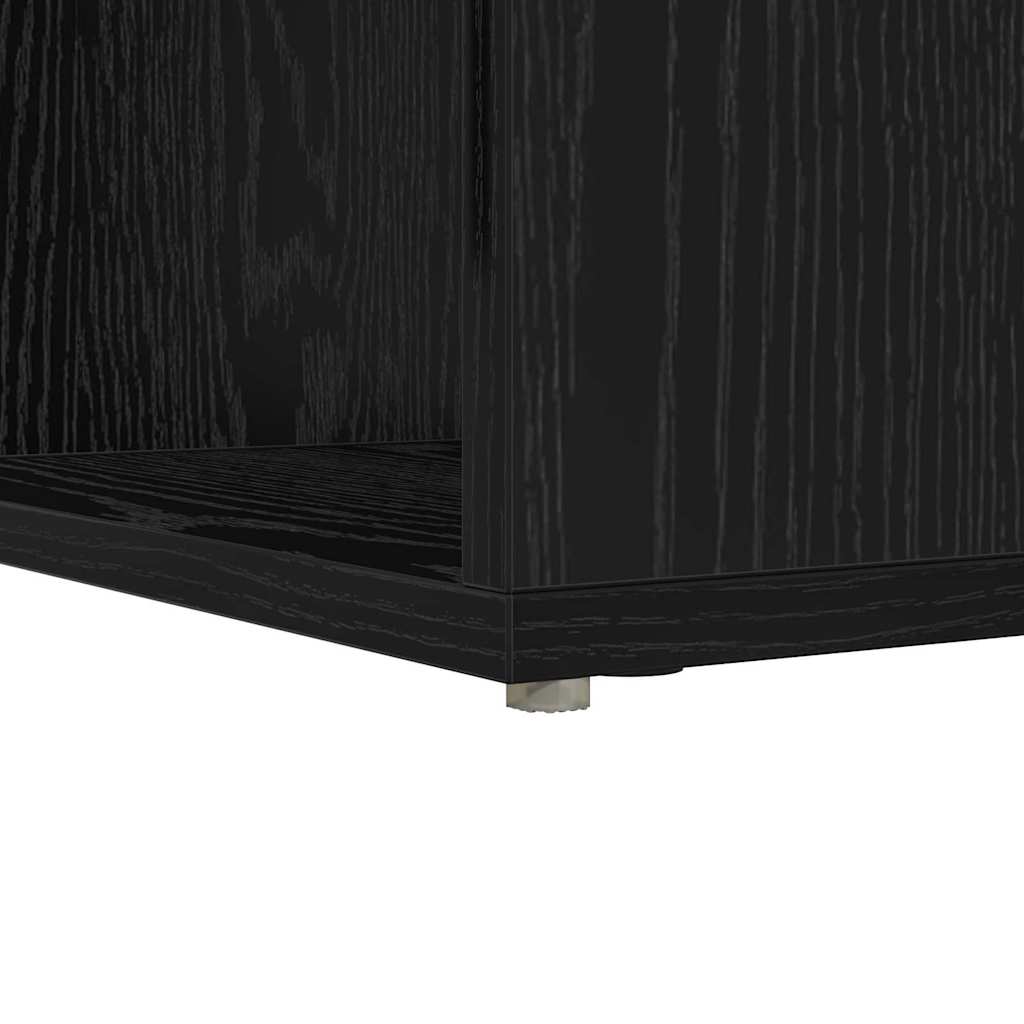 vidaXL Scrivania ad angolo Rovere nero 101,5 x 149,5 x 149,5 cm
