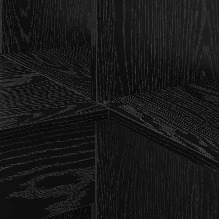 vidaXL Scrivania ad angolo Rovere nero 101,5 x 149,5 x 149,5 cm