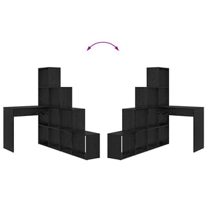 Scrivania ad angolo Rovere nero 101,5 x 149,5 x 149,5 cm 3337242