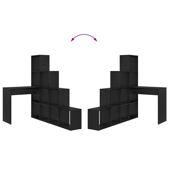 Scrivania ad angolo Rovere nero 101,5 x 149,5 x 149,5 cm 3337242