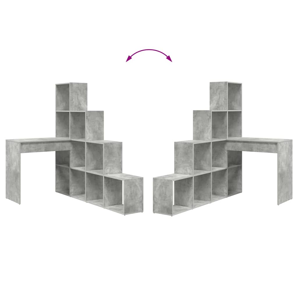 Scrivania ad angolo Grigio cemento 101,5 x 149,5 x 149,5 cm 3337244