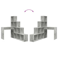 Scrivania ad angolo Grigio cemento 101,5 x 149,5 x 149,5 cm 3337244