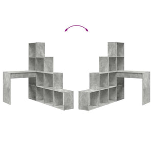 Scrivania ad angolo Grigio cemento 101,5 x 149,5 x 149,5 cm 3337244