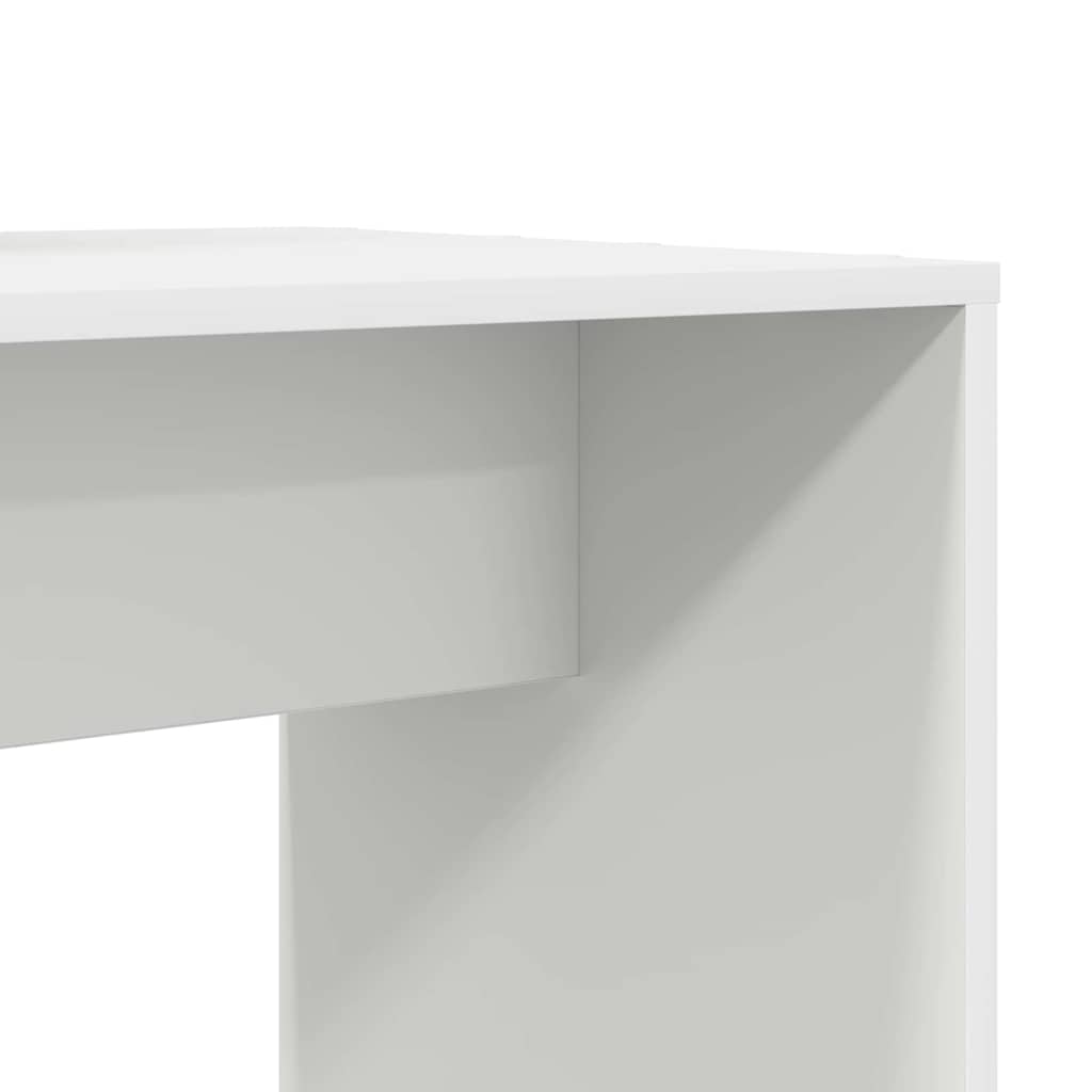 vidaXL Scrivania Bianco 138.5 x 55 x 143 cm Legno multistrato