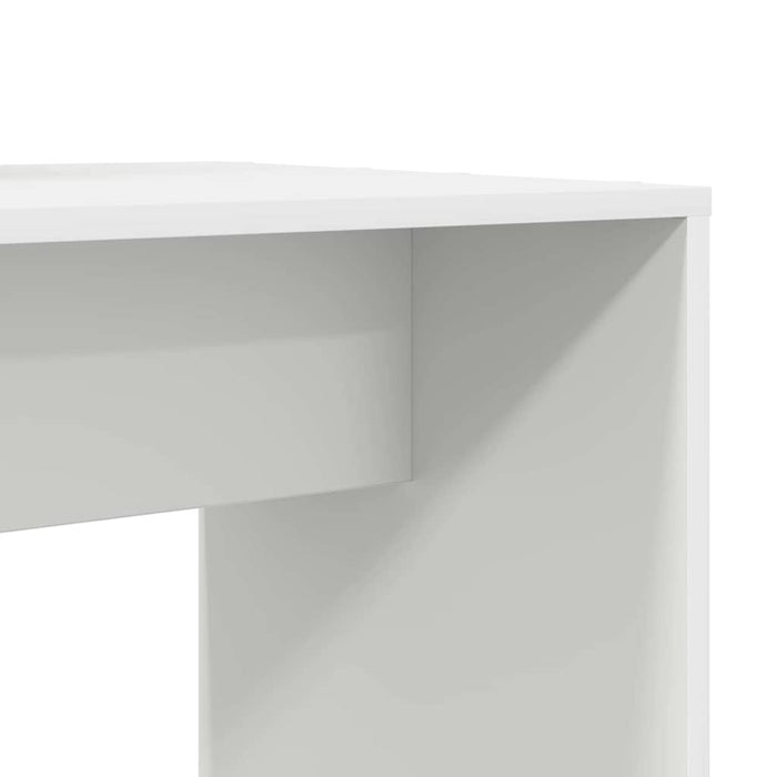 vidaXL Scrivania Bianco 138.5 x 55 x 143 cm Legno multistrato