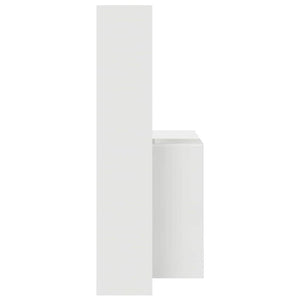 vidaXL Scrivania Bianco 138.5 x 55 x 143 cm Legno multistrato