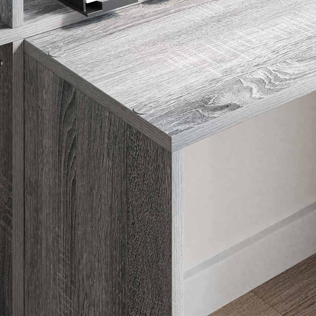 Scrivania Grigio sonoma 138.5 x 55 x 143 cm Legno multistrato 3337254