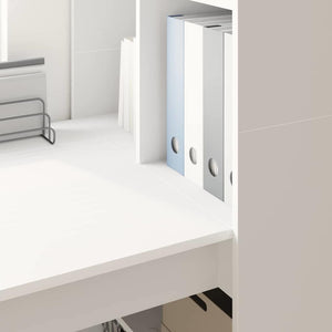 Scrivania Bianco 122 x 67 x 145 cm Legno multistrato 3337257