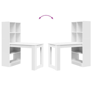 Scrivania Bianco 122 x 67 x 145 cm Legno multistrato 3337257