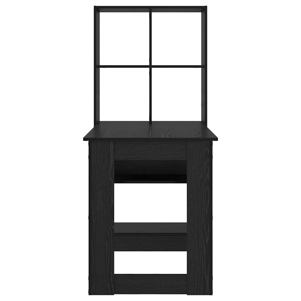 vidaXL Scrivania Rovere nero 122 x 67 x 145 cm Legno multistrato