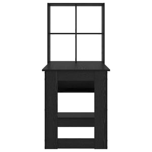 vidaXL Scrivania Rovere nero 122 x 67 x 145 cm Legno multistrato