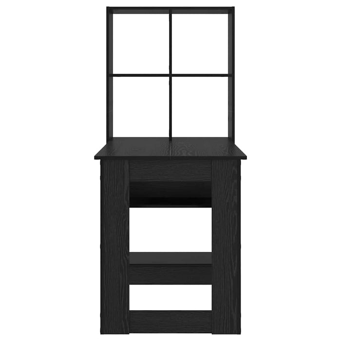 vidaXL Scrivania Rovere nero 122 x 67 x 145 cm Legno multistrato