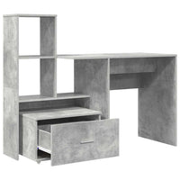 Scrivania con cassetto Grigio cemento 131.5 x 50 x 106.5 cm 3337268