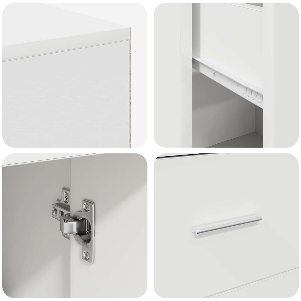 Scrivania ad angolo Bianco 102 x 50 x 75 cm Legno multistrato 3337273