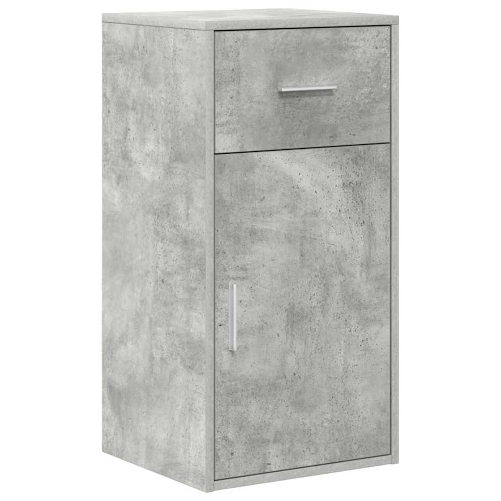 Scrivania ad angolo con porta Grigio cemento 102 x 50 x 75 cm 3337276