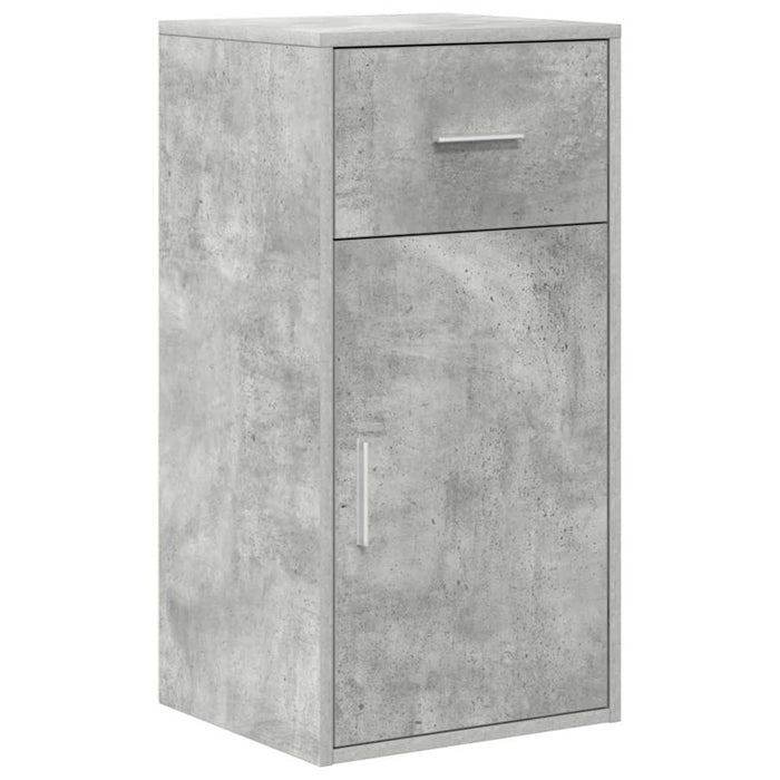 Scrivania ad angolo con porta Grigio cemento 102 x 50 x 75 cm 3337276