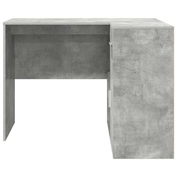 Scrivania ad angolo con porta Grigio cemento 102 x 50 x 75 cm 3337276