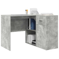 Scrivania ad angolo con porta Grigio cemento 102 x 50 x 75 cm 3337276