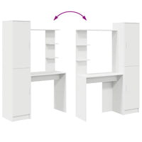 Scrivania 2 pcs Bianco 3337281